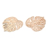 Long-Lasting Plated Brass Filigree Pendants KK-K336-39KCG-2