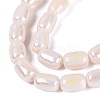 Electroplate Opaque Glass Beads Strands EGLA-Q132-03B-C02-3