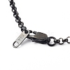 304 Stainless Steel Rolo Chain Necklaces NJEW-JN03569-02-5