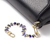 Alloy Enamel Butterfly with Evil Eye Link Chain Bag Extender Chains AJEW-BA00101-3