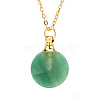 Natural Aventurine Perfume Bottle Pendant Necklace PW-WGD45C6-03-1