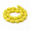 Pearl Luster Plated Glass Bead Strands EGLA-E037-PL01-2