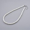 Glass Beaded Necklaces NJEW-JN02271-01-1