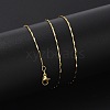 Brass Link Chain Necklaces for Women NJEW-D302-35G-2