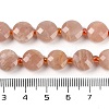 Natural Peach Moonstone Beads Strands G-B094-A04-01-5