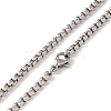Alloy Scorpion Pendant Necklace with 304 Stainless Steel Box Chains NJEW-C007-02AS-4