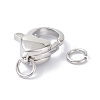 Eco-Friendly Brass Lobster Claw Clasps KK-C221-05P-3