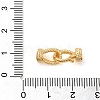 Brass Fold Over Clasps KK-M270-08G-3