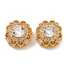 Brass Micro Pave Cubic Zirconia Beads KK-U037-29G-01-1