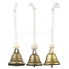 3Pcs 3 Styles Iron Bell Pendant Decorations HJEW-JM02174-1