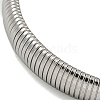 Non-Tarnish 304 Stainless Steel Spring Bangles for Women Men BJEW-U003-02B-P-3