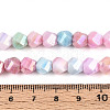 Anti-Tarnish Electroplate Glass Beads Strands GLAA-T025-8mm-14A-4