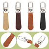8Pcs 4 Colors PU Leather Zipper Pulls for Handbags Luggage and Jacket FIND-CL0002-10-6