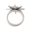 Non-Tarnish Sun 304 Stainless Steel Finger Rings for Women RJEW-S414-11B-P-3