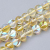 Synthetic Moonstone Beads Strands G-S283-10mm-14A-1