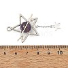Natural Amethyst Pendants PALLOY-TA00444-03-3