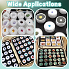 144Pcs Round Transparent Plastic Loose Diamond Packing Small Boxes Sets CON-WH0095-198B-5