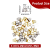 40Pcs 2 Colors Iron Pendants IFIN-FH0001-84-2