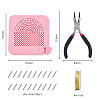 1 Set ABS Plate with Zinc Alloy Sticks and 1Pc Carbon Steel Round Nose Pliers TOOL-DC0001-14-2