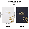 Imitation Leather Wedding Guestbooks Notepad with Gold Foil AJEW-WH0348-157-2