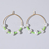 Mixed Rice Bead Vintage Imitation Pearl Earrings for Sophisticated Style DH7154-2-1