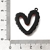 Red and Black Double Screen Alloy Pendants FIND-Z067-01B-06-3