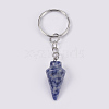 Natural Blue Spot Jasper Keychain KEYC-P041-A012-2