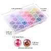 576Pcs 24 Colors Transparent Acrylic Beads MACR-YW0001-95-4