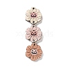 Halloween Theme Wood Big Pendants WOOD-Z004-09D-1