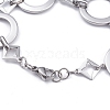 Tarnish Resistant 304 Stainless Steel Link Chain Bracelets BJEW-G582-63P-2