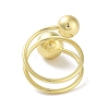 Rack Plating Brass Cuff Rings RJEW-D025-06G-3