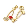 Brass Micro Pave Cubic Zirconia Pendants KK-D390-18G-02-2