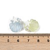 Frosted Transparent Resin Enamel Beads RESI-L047-24-3