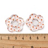 Transparent Printed Acrylic Beads OACR-H124-05B-07-3