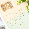   320Pcs 4 Style Brass Solid Beads KK-PH0009-18-5