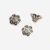 Tibetan Style Alloy Flower Bell Filigree Bead Caps PALLOY-ZN3282-AS-RS-1