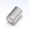 304 Stainless Steel Magnetic Clasps with Glue-in Ends STAS-M200-C-01-3