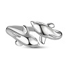 SHEGRACE Newest Vogue Design Dolphin 925 Sterling Silver Cuff Rings JR27A-2