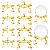 10Pcs Alloy Mineral Display Holder ODIS-AR0001-21-1