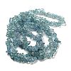 Transparent Crackle Glass Beads Strands GLAA-U004-01F-2