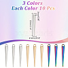 30Pcs 3 Colors Alloy Pendants FIND-AR0006-01-2