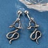 Snake 316 Surgical Stainless Steel Belly Button Rings/Earrings EJEW-G416-18D-AS-3