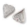 Brass Micro Pave Clear Cubic Zirconia Pendants KK-S388-01P-02-2