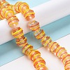 Round Handmade Clear Lampwork Beads Strands LAMP-G150-02C-2