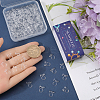 SUNNYCLUE 200Pcs 4 Style Plastic Clip-on Earring Findings KY-SC0002-02-3