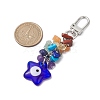 Blue Evil Eye Lampwork Pendant Decooration HJEW-JM01969-02-3