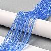Transparent Electroplate Glass Beads Strands LS-GLAA-F029-2mm-D07-4