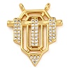 Brass Micro Pave Cubic Zirconia Pendants KK-K339-10B-01-1