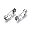 304 Stainless Steel Brooch Pin Back Safety Catch Bar Pins STAS-S117-020-2