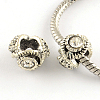 Alloy Rhinestone European Beads MPDL-R036-10M-1